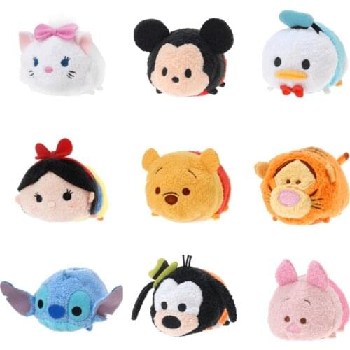 Plush Toy Pooh Bear Mickey Minnie Donald Duck Stitch Piglet Tiger Goofy Screen Wipe Doll Kids Toys Gifts