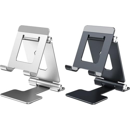 Portable Mobile Phone Holder Aluminum Alloy Foldable Adjustable Mobile Tablet Desktop Bracket Mount Stand Support New