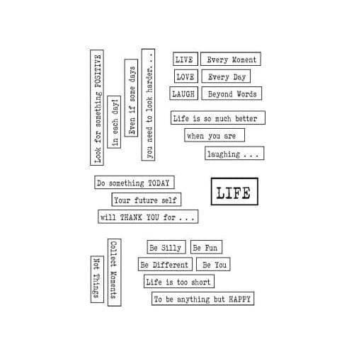 Word Clear Stamp for Scrapbooking Transparent Silicone Rubber DIY Photo Album Decor P125
