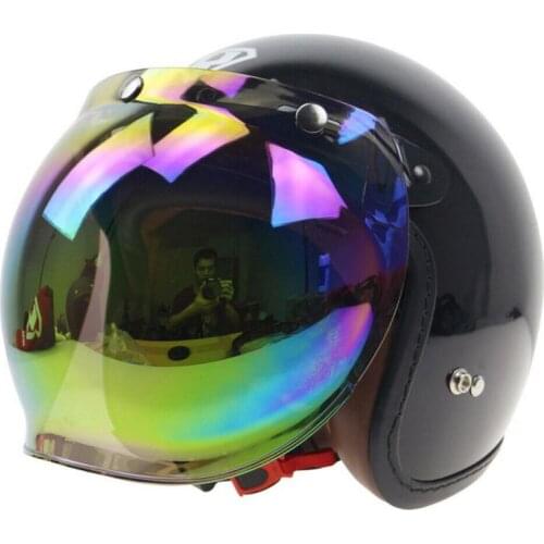 Universal Helmets Bubble Shield With UV 400 Protective Gears Motorcycle Accessories For 3 Button Helmet, Half Helmet, 3/4 Helmet
