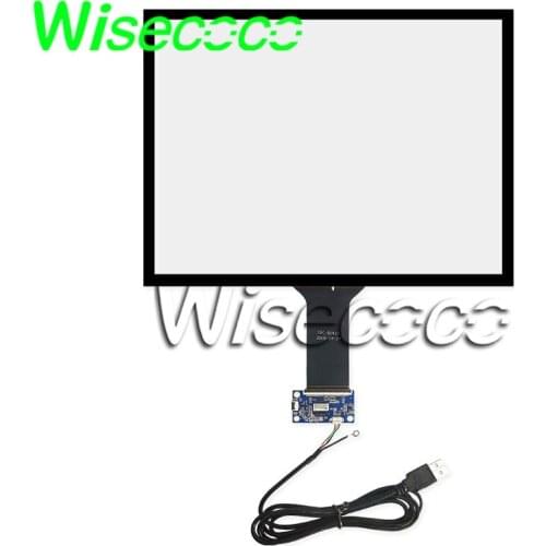 Wisecoco Capacitive touch screen 15 inch USB plug and play 10 points Support Android linux WIN7810 G+G