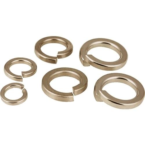 10pcs-50pcs/lot Pure titanium GR2 M3-M30 DIN127 spring lock washer Ti Stop washer Titanium alloy flat pad