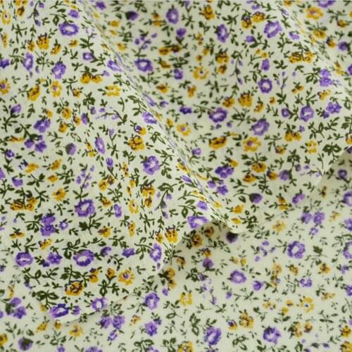 100% Cotton Fabric Flowers and Leaves Design Plain Cloth Tilda Tecido Tissue Art Work Dolls Textile Patchwork CM Garment Sewing