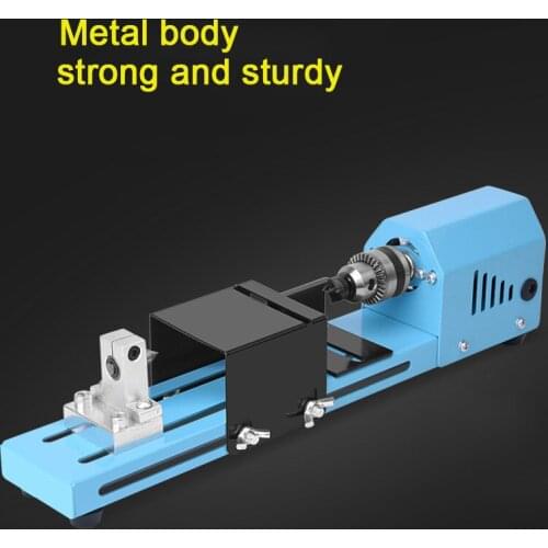 150W Mini Lathe Beads Machine Miniature Buddha Pearl Lathe DIY Woodworking Buddha Pearl Lathe Machine Drill Rotary Tool 12V/24V
