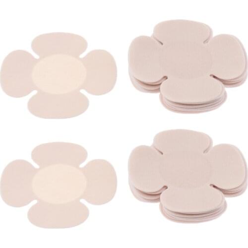 20pcs Women Soft Breast Nipple Covers Disposable Breast Petals Pasties Stick On Bra Pads Disposable Bra Stiker