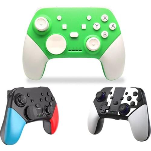 2021 New Wireless Bluetooth-compatible Game Remote Controller Joystick 6-axis Gyroscope Double Vibration Game Console Gamepad