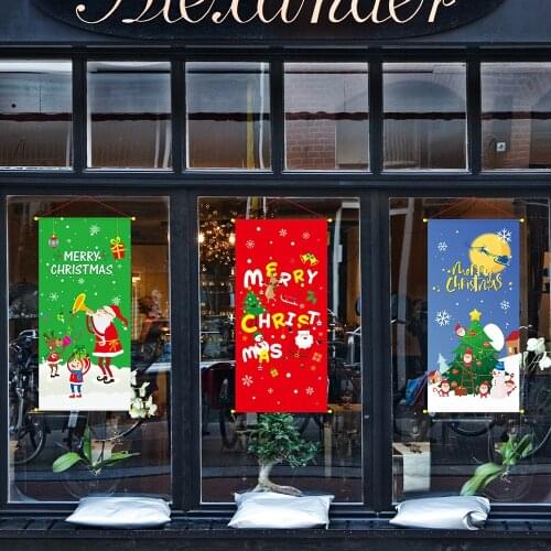 33inch Hanging Drop Marry Christmas Window decorations Snow Elk Elves for Home and Office Cristmas Xmas New Year 2022