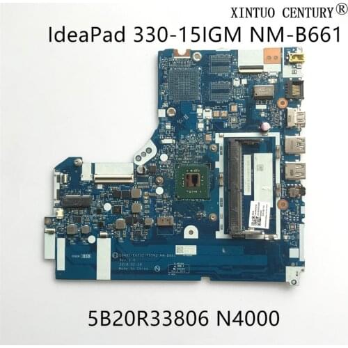 5B20R33806 For Lenovo IdeaPad 330-15IGM Laptop Motherboard EG431 EG532 FG5N2 NM-B661 with N4000 CPU DDR4 100% tested working