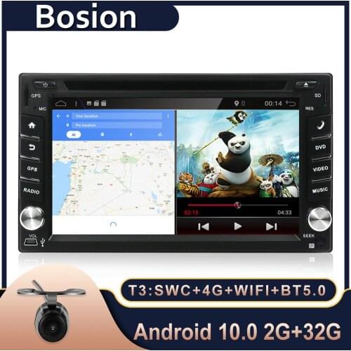 800*480 2Din Quad Core 1.2GHz CPU 2GB ROM 32G Flash Android 10.0 Car DVD GPS Navigation Player Stereo Radio 2 Din Universal