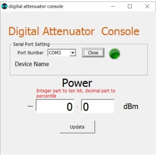 6G digital programmable attenuator 30DB step 0.25DB OLED display CNC Shell RF module Frequency: LF-6GHz Attenuation: 0-31.75dB
