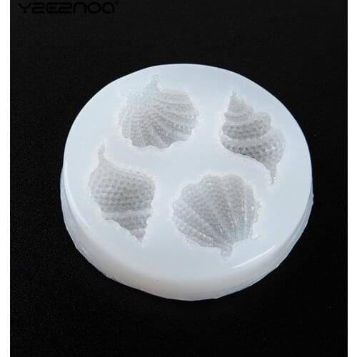 1Pcs DIY Soap Mold Cake Chocolate Kitchen Baking Mold Lovely Shell Starfish Conch Sea Silicone Mold Fondant Cake Decorating Tool