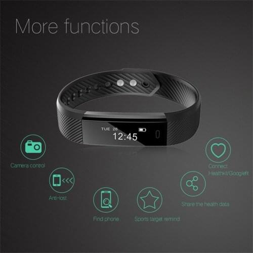 ID115 Bluetooth Smart Bracelet Heart Rate Monitor Fitness Tracker Step Counter Smart Watch Bluetooth Sport Watches Health Smart