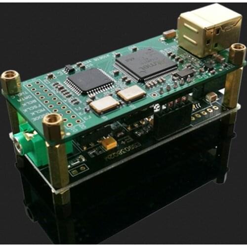 Amanero Interface + ES9038Q2M Audio Decoder Board Audio HiFi USB Sound Card Support DSD256 PCM 384Khz