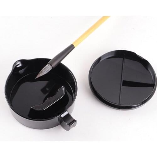 2pcs Creative Ink Dishes Chinese Calligraphy Ink Fountains Universal Inkwells