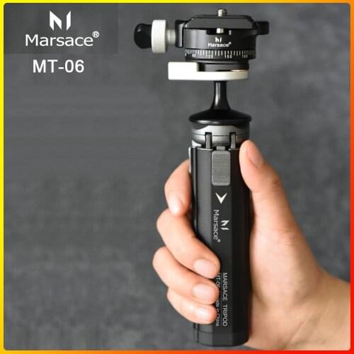 Marsace MT-06 High Bearing Camera Phone Stand Lightweight Tabletop Mini Tripod For Smartphone Fuji Sony DSLR Mirrorless Camera