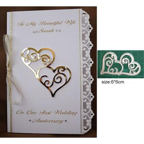 Love border Valentines Card Metal Cutting Dies DIY Scrapbooking Paper Cards Stencil Embossing Decorative Craft Handmade