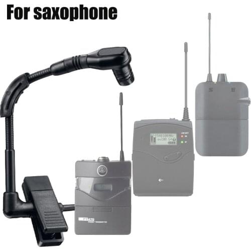 Beta98H/C style saxophone microphone trumpet instrument condenser gooseneck mic for bodypack transmitter wireless system
