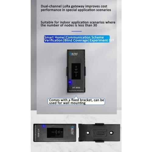 Min IOT HT-M00 Dual Channel LoRa Gateway Support Standard LoRaWAN/ESP32 Lora Gateway 2 Channel Gateway
