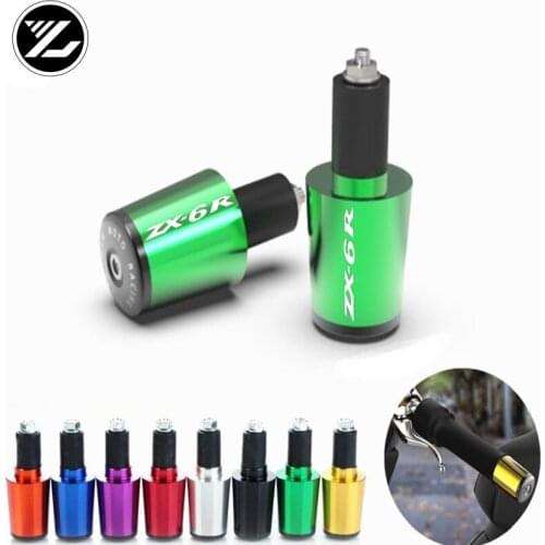 Motorcycle 7/8'' 22MM Grips the bar ends CNC Handlebar Handle Bar Sliders Grips ends for kawasaki ZX6R ZX-6R 2000-2004 2005-2016