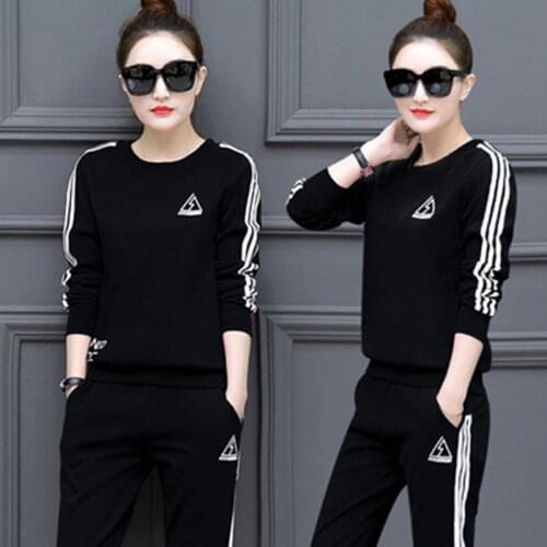 Loungewear Sweatshirt Tops Spring Summer 2021 Women Fashion Pants Suit Chandals Mujer Womens Tracksuit Two Pieces Set Blouses
