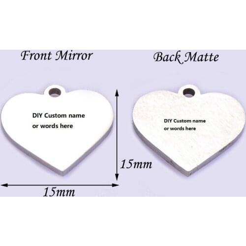 DIY Heart Necklaces Everything I Am You Helped Me To Be Stainless Steel Charms Love You Forever Necklaces Custom Name Necklaces