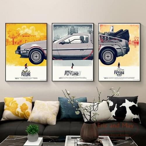 Back to the Future Poster Classic Canvas Painting Wall Art Print Modern Vintage Poster Wall Pictures For Living Room Decor