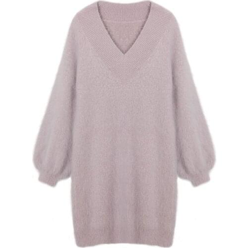 ZG1679 female pullover Spring and Autumn 2021 new Korean version women loose V-neck sweater cheap wholesale