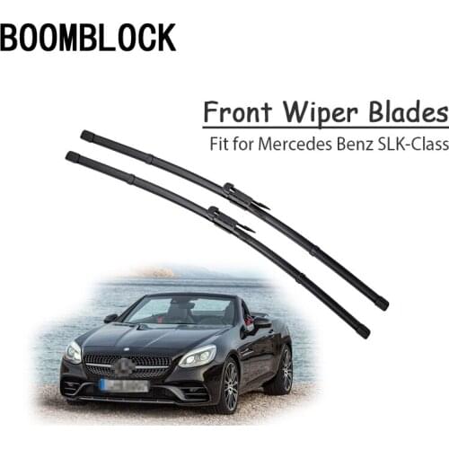 Car Windshield Rubber Front Wiper Blades Arm Kit For Mercedes Benz SLK Class R170 R171 R172 Windscreen Wiper AMG Accessories