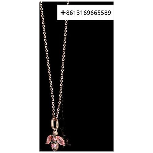 Color Honey Language 18K Diamond Pendant For Women Original Engraving 1:1