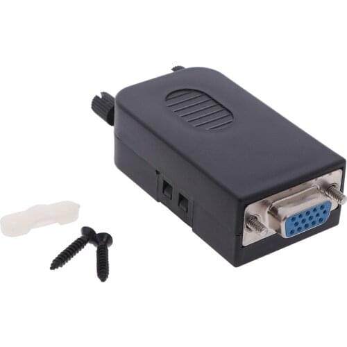 1pcs D-SUB DB15 VGA Female / Male 3 Rows 15 Pin Plug Breakout Terminals Connectors Wholesale