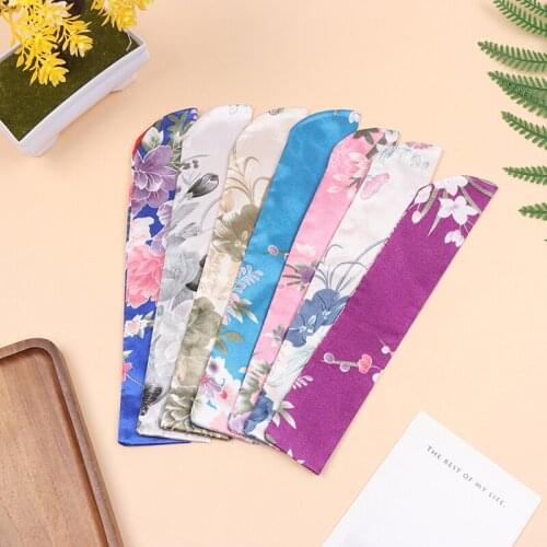 Elegant Folding Hand Fan Bag Holder Dustproof Protector Pouch Case Cover Wedding Party Gifts 1 Pc