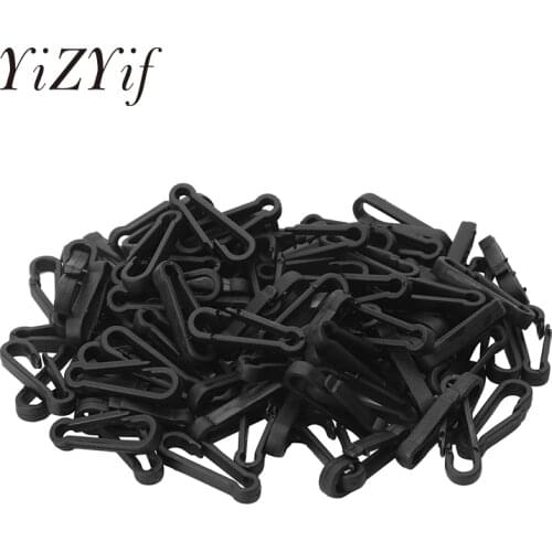 100Pcs Plastic Snap Clip Hooks Bag Pats Hooks Mini Carabiner Buckle Paracord Backpack Straps Bag Parts backpack strap hooks