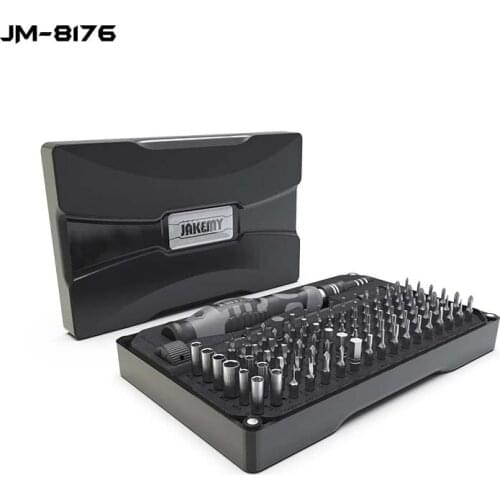 106 in 1 JAKEMY JM-8176 Screwdriver Tool Set with Magnetic CR-V Hex Torx Phillips Bits for iPhone Computer Electronics Repair