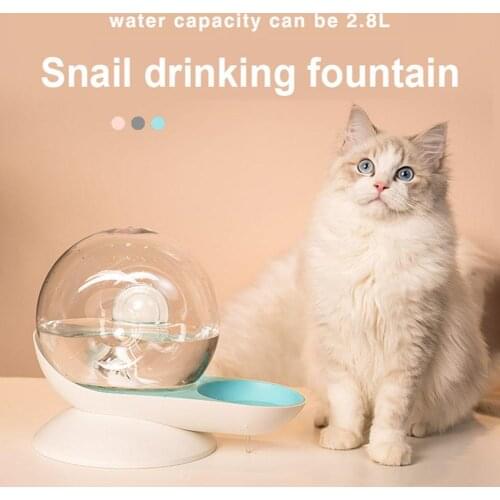 2.8L Snail Shaped Bowl Pet Cat Dog Automatic Water Dispenser Drinking Fountain