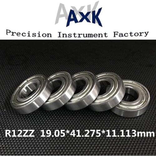 2021 Real Top Fashion Axk R12zz Bearing 10pcs R12 Zz Miniature R12-zz Deep Groove Ball 19.05*41.275*11.113mm