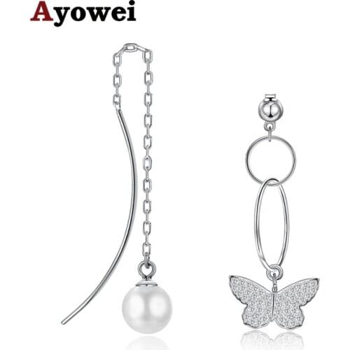 925 sterling silver special design drop earrings for gift girl wedding pure silver jewelry 1.4G SE19A