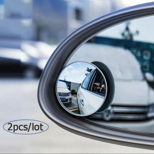 2Pcs Car Blind Spot Mirror Double Sided Rearview Mirror Wide Angle Exterior Rear View Parking Auto Car Styling Accessories
