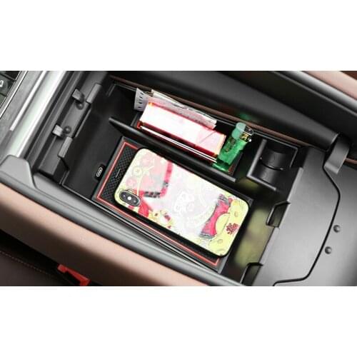 For BMW X5 G05 2019 2020 Central Armrest Storage Box Holder Orgainzer Tray Car Styling Accessories