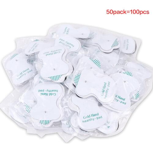 50pcs/lot for Tens Massage Electrodos Electrode Pads Tens Electrodes Health Care Device EMS Digital Therapy Machine Massager