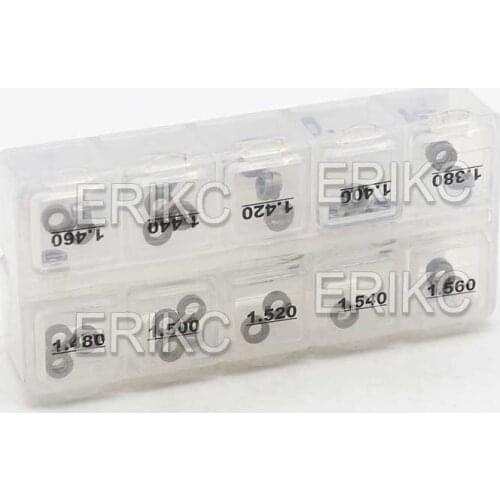 ERIKC B48 Diesel Pump Injector Nozzle Washers Adjustment Shims And Adjusting Shim Set Size: 1.38mm-1.56mm