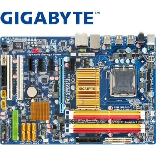 GIGABYTE GA-EP43-DS3L Desktop Motherboard P43 Socket LGA 775 For Core 2 Pentium D DDR2 16G ATX Original Used EP43-DS3L Mainboard