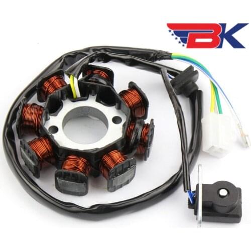 GY6 49CC 50CC 8 Pole Magneto Stator Charing Coil Chinese Racing Scooter Moped DC