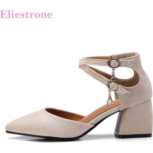 Quality Brand New Black Beige Women Casual Sandals 2.5inch Heels Lady Dress Nude Shoes AS4181 Plus Big Small Size 10 32 43 46