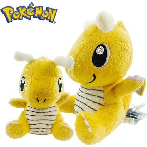 16cm Pokemon Kawaii Plush Doll Anime Cartoon Cute Dragonite Short Stuffed Dolls Pokémon Mini Model Toys Boy Kids Birthday Gift