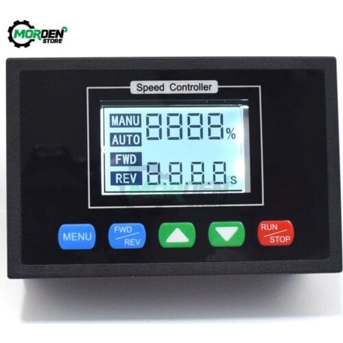 DC 10-55V Digital Display LCD Backlight Multifunctional PWM Motor Speed Controller Time Controller DC 12V/24V/36V/48V 40A