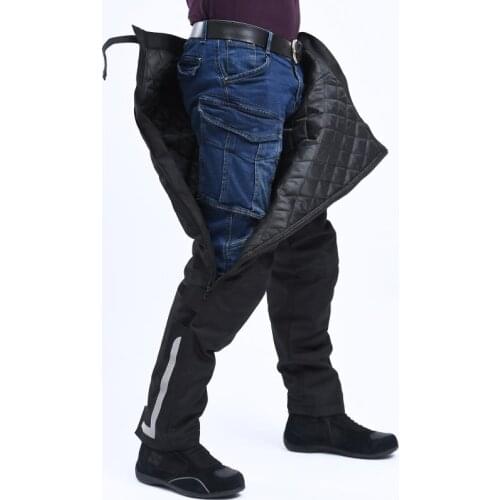 Motorcycle windproof pants fall-proof motorcycle mens riding pants thermal equipment detachable windproof quick-release pants