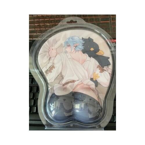 Final Fantasy FF14 Haurchefant Greystone 3D Soft Chest Mouse Pad Japanese Desk Gaming Mat Wrist Rest Xmas Gifts Cosplay Anime