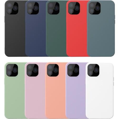 Liquid Silicone IPhone Case For IPhone 12 12Pro 12mini 12Pro Max TPU Fall-proof Soft Shell Protective Case Back Cover