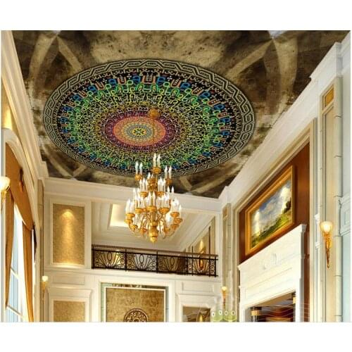 3d Ceiling Custom 3D Wall Mural Wallpaper Modern European Style Parlor Bedroom Hotel 3D Photo Wallpaper Painting 2021