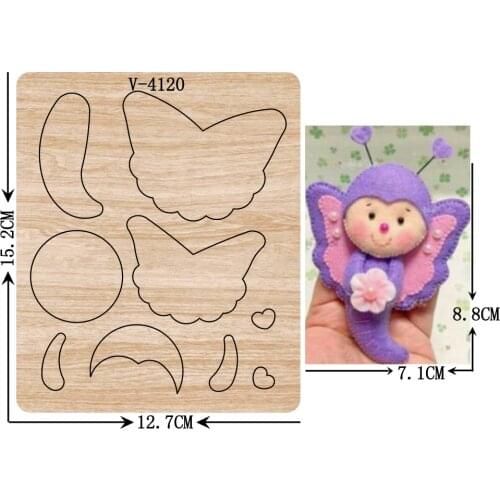 New butterfly wooden dies cutting dies for scrapbooking Multiple sizes V-4120